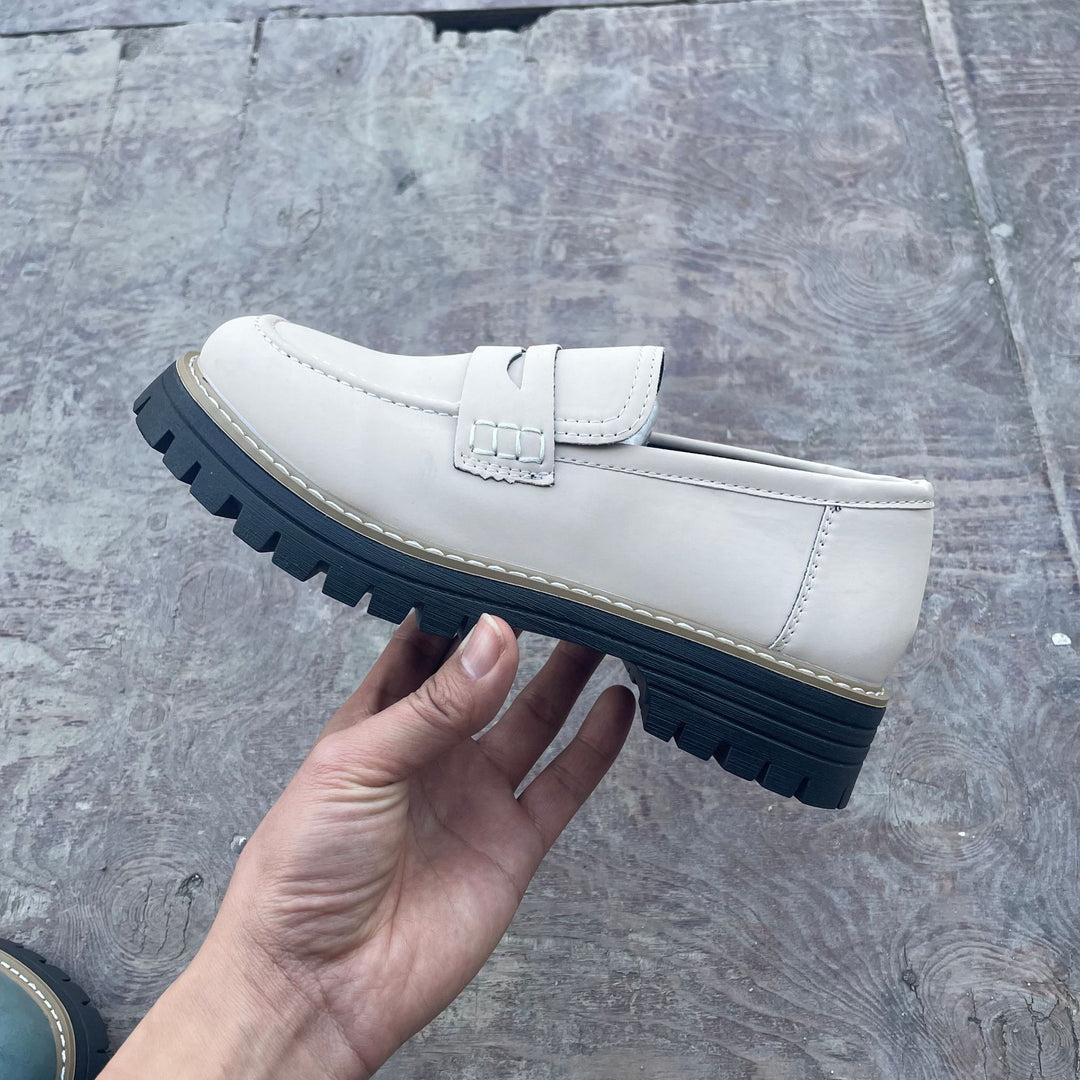 Ladies nan penny-loafer with thick profile sole and anatomical comfort insole Mune Fashion