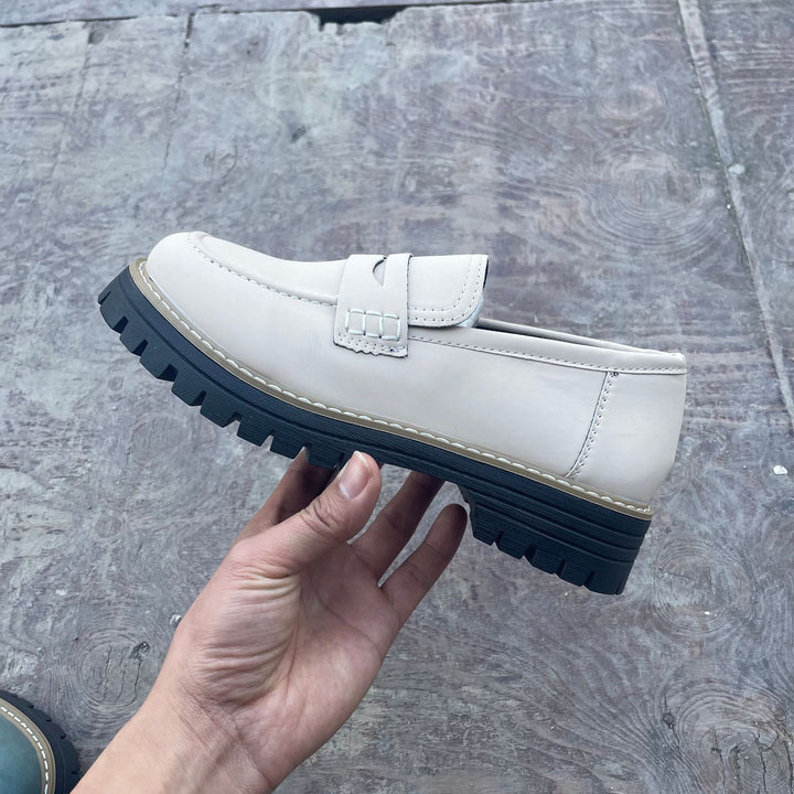Ladies nan penny-loafer with thick profile sole and anatomical comfort insole Mune Fashion
