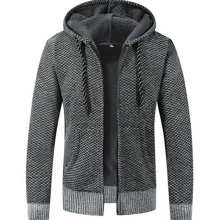 Men's Lined Hooded Cardigan with Teddy Lining and Full Zip Mune Fashion