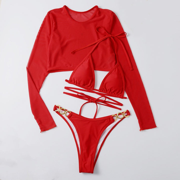 Women’s bikini set with long top and adjustable straps Mune Fashion