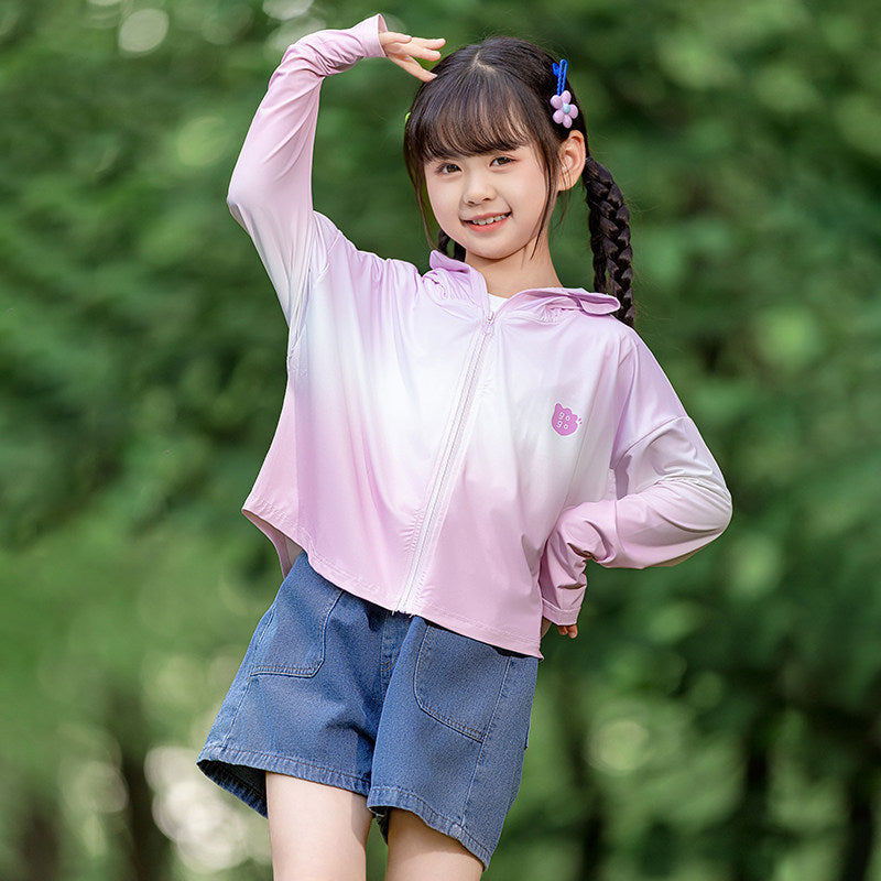 Ladies nan lightweight children's sun protection jacket with hood Mune Fashion