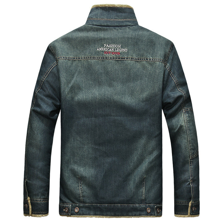 Men's denim jacket with cozy fleece lining Mune Fashion