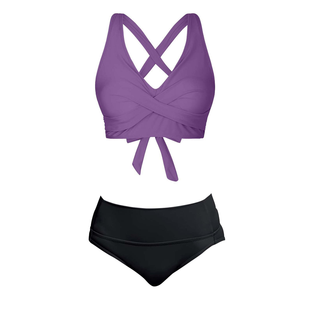 Women's Two-Piece Swimsuit with Floral Design Mune Fashion