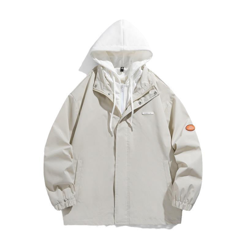 Women's Fashionable Transitional Jacket with Hood and Adjustable Cuffs Mune Fashion