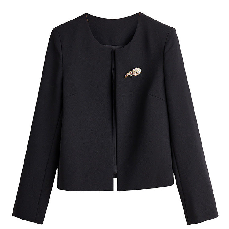 Women Elegant Blazer Jacket with Chic Closure Mune Fashion