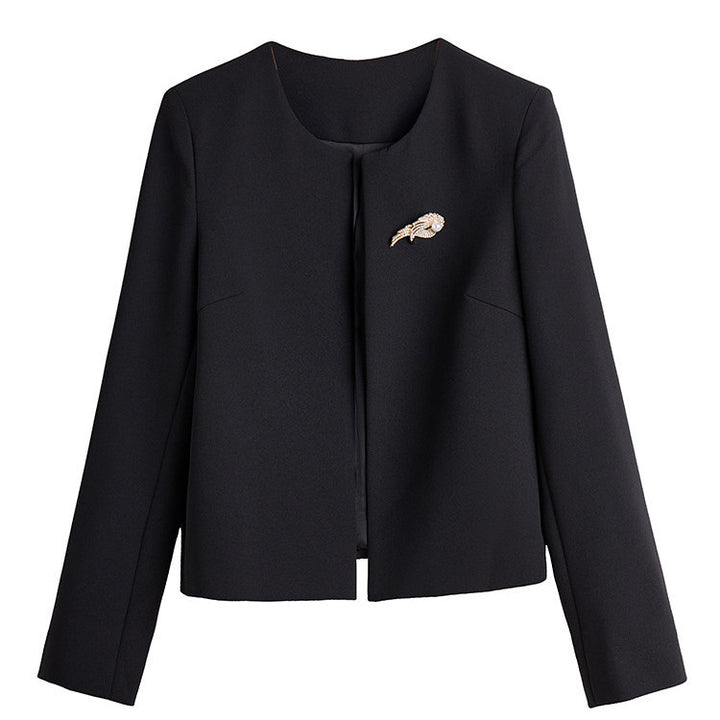 Women Elegant Blazer Jacket with Chic Closure Mune Fashion
