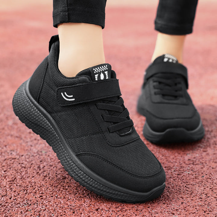 Men's casual sporty sneakers with Velcro closure, breathable mesh upper, and shock-absorbing honeycomb EVA sole Mune Fashion