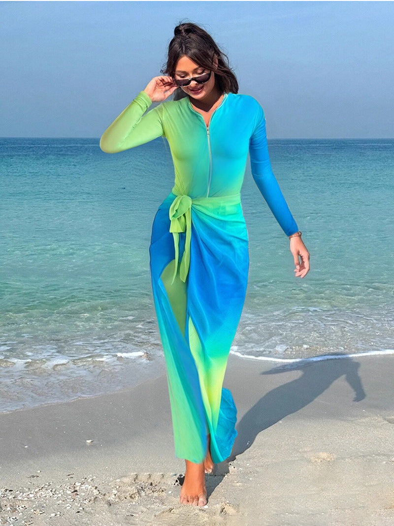 Women's Strategic UV Protection Beach Dress Mune Fashion