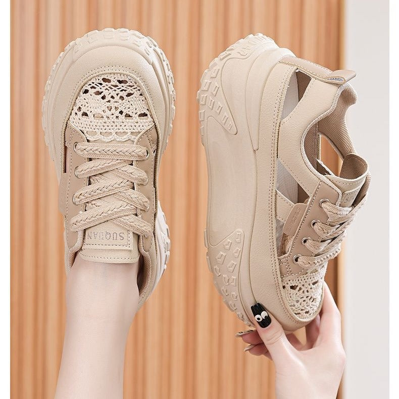 Women Sporty Sneakers with airy mesh structure and extra high comfort Mune Fashion