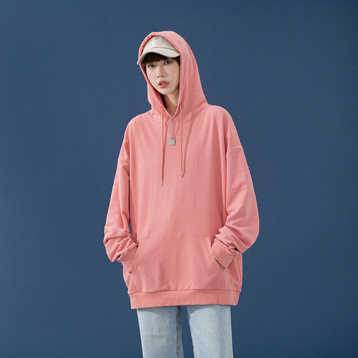 Women's Oversized Hoodie with Kangaroo Pocket, Dropped Shoulders and Adjustable Drawstring Mune Fashion