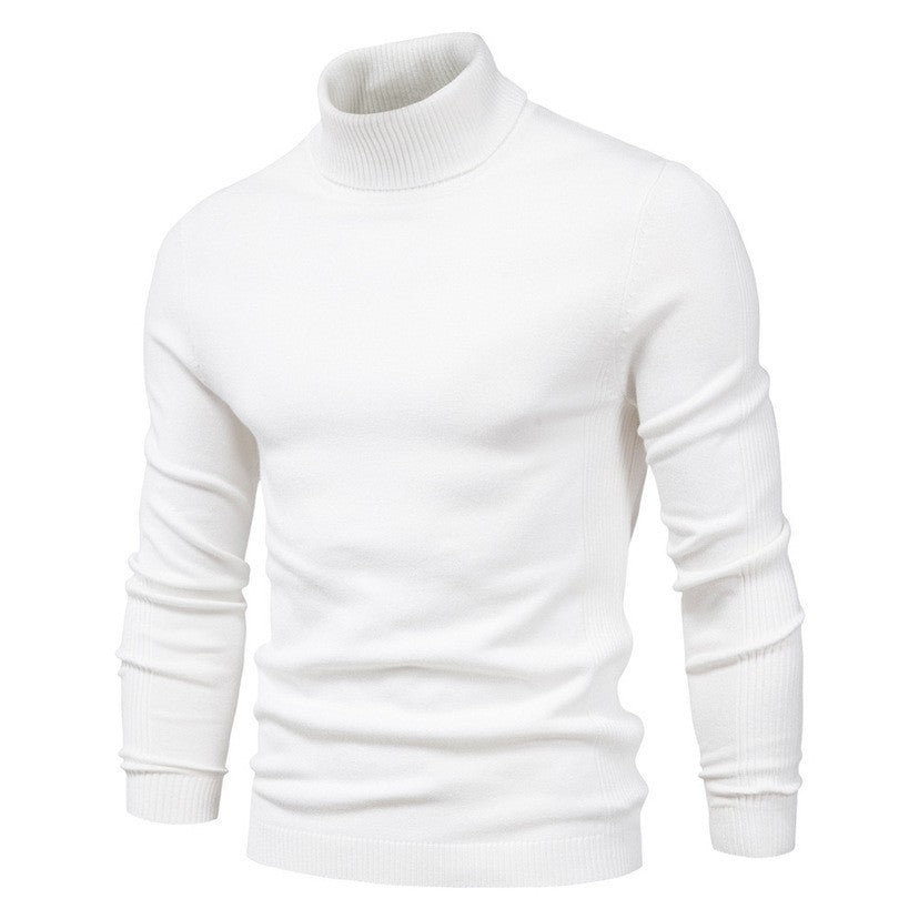 Men's Fashionable Turtleneck Sweater Made Of Fine Merino Wool Mune