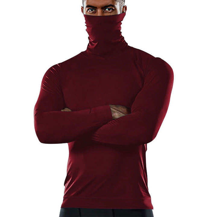 Men's Functional Shirt with High Collar and Innovative Moisture Management Mune