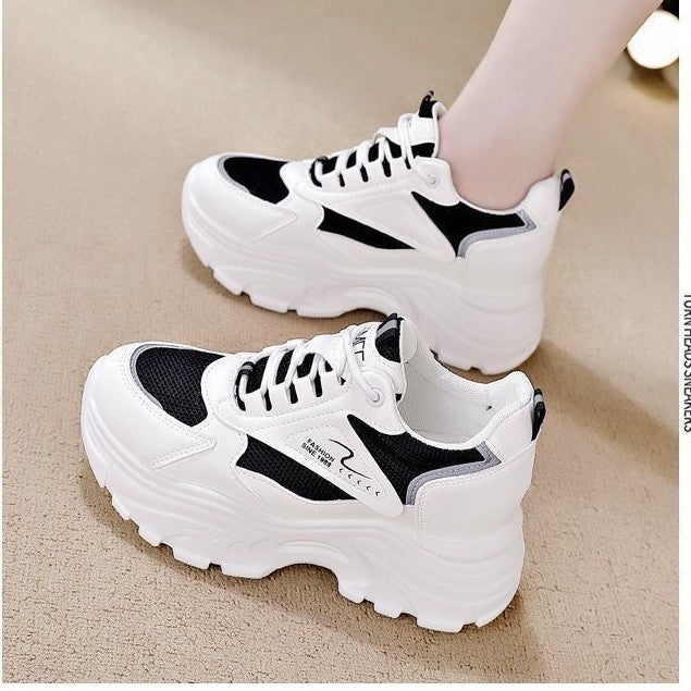 Women High-Top Sneakers with trendy Chunky Design and breathable upper material combination Mune Fashion
