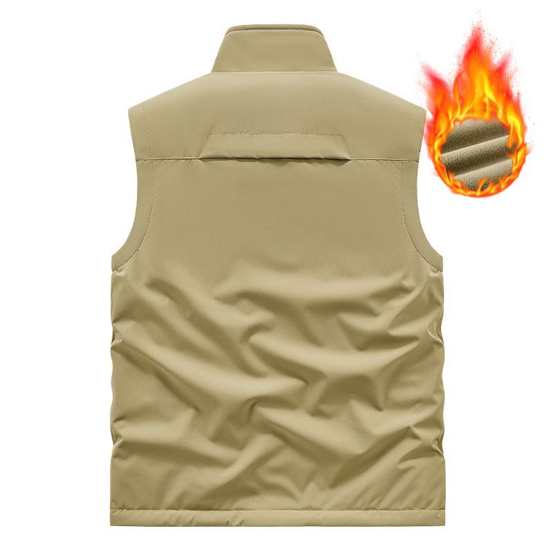Men's lightweight technical outdoor vest with stand-up collar, mesh lining, and zippered pockets Mune Fashion