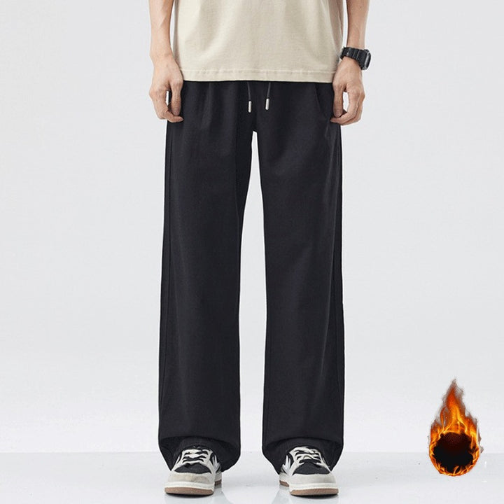 Men Comfortable Wide Cut Relaxed Fit Leisure Pants Mune Fashion