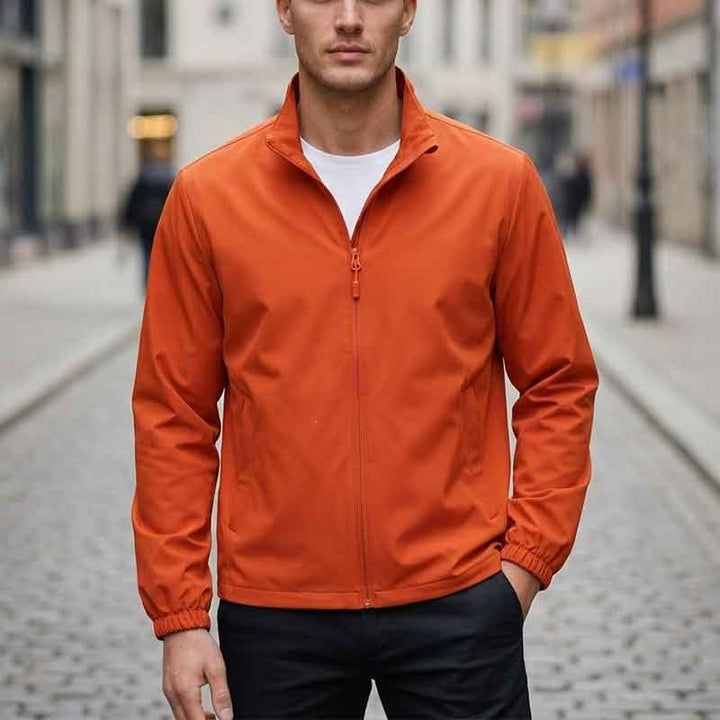 Men's Breathable Transitional Jacket with Practical Stand-Up Collar Mune Fashion