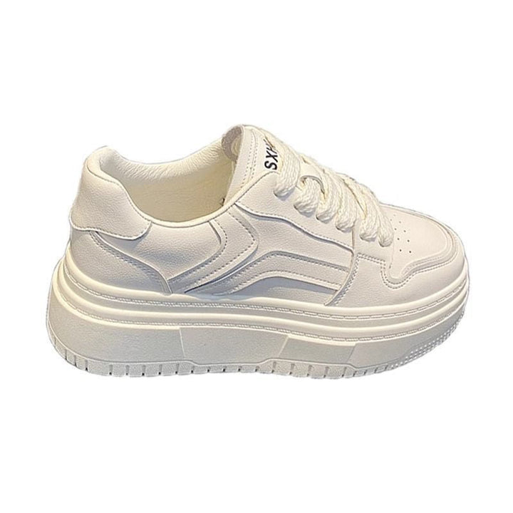 Ladies' Sporty Platform Sneakers with Trendy Contrast Design Mune Fashion