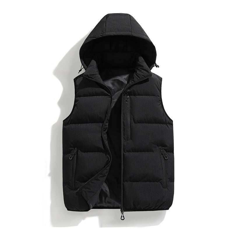 Men's Padded Outdoor Vest with Hood Mune Fashion