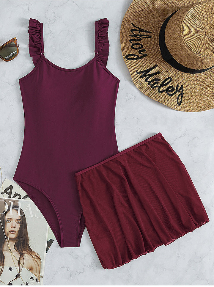 Women Playful Swimsuit with Ruffle Details Mune Fashion