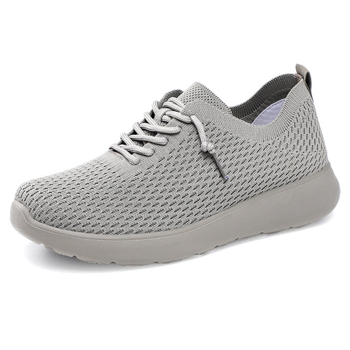 Women's knitted slip-on sneakers with sock-like upper, elastic lacing, and cushioned EVA sole Mune Fashion