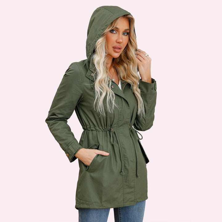 Women's leisure jacket with hood