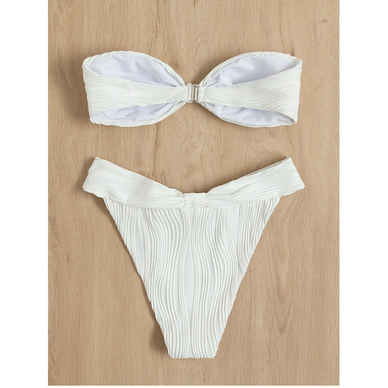 Women's bandeau bikini with sophisticated wrap detail Mune Fashion