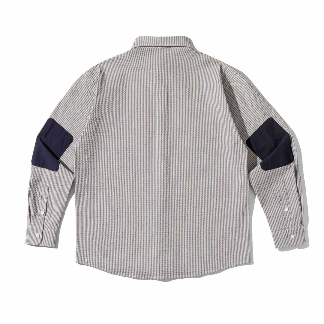Men's overshirt made of textured cotton with patch chest pockets Mune Fashion