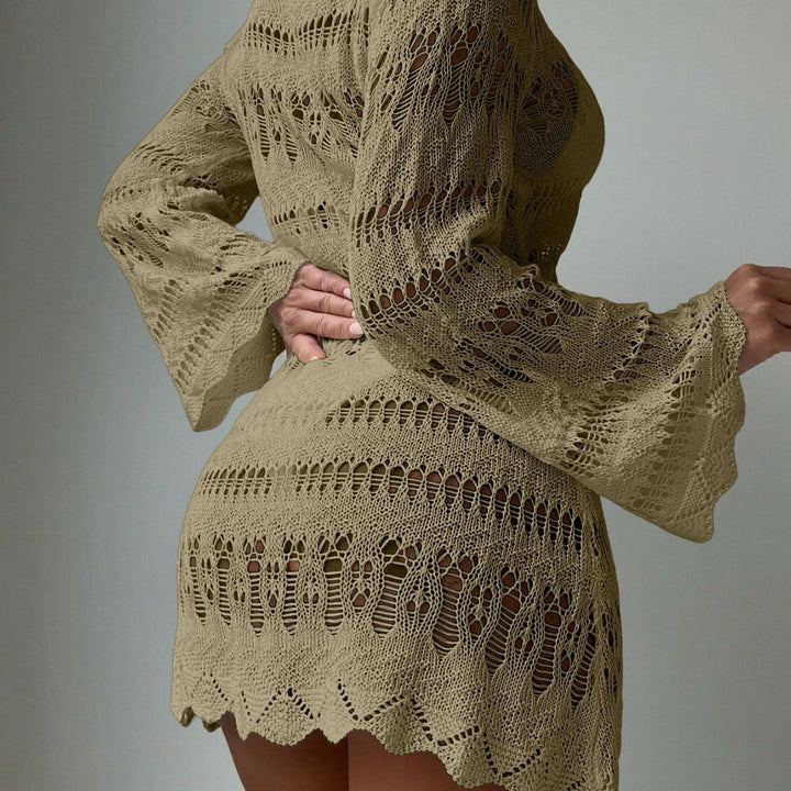 Ladies fashionable crochet dress Mune Fashion