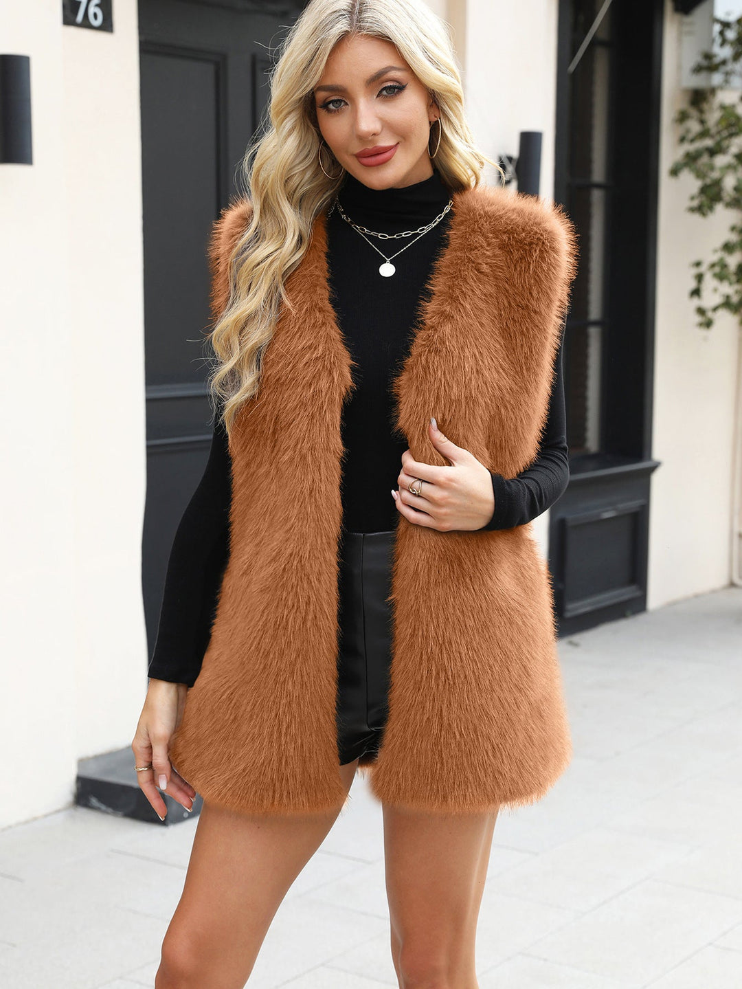Ladies Fur Vest Mune