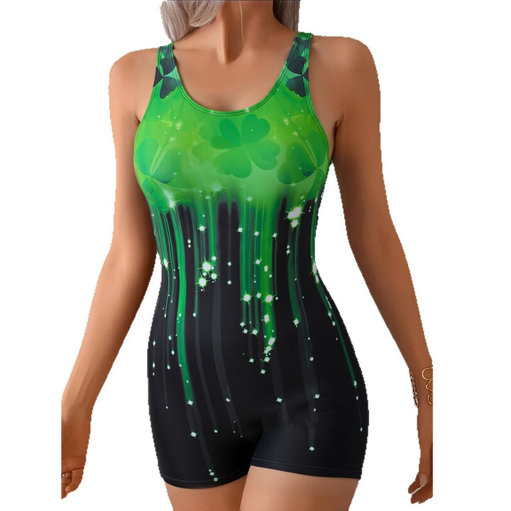 Women's Sporty One-Piece Swimsuit with Dynamic Gradient Mune Fashion