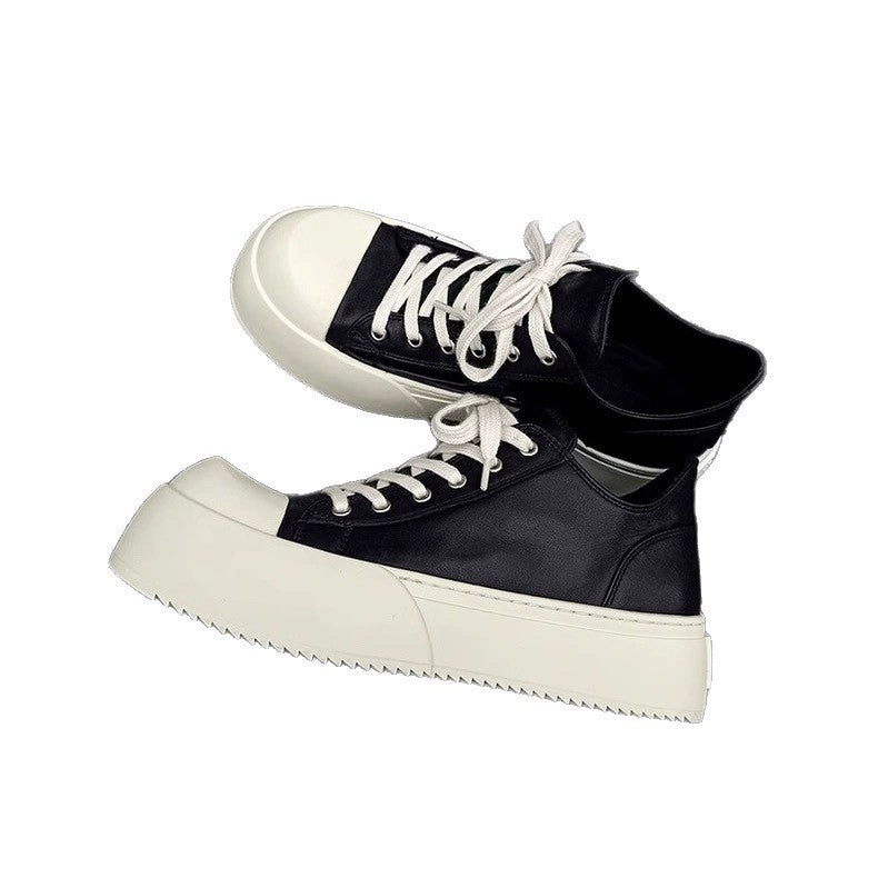 Women's High Sneakers with Trendy Platform Sole and Durable Upper Material Mune Fashion