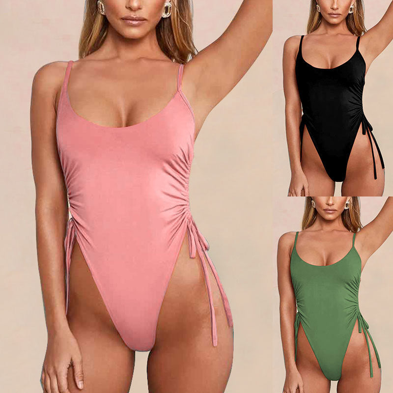 Women's One-Piece Swimsuit with Adjustable Side Straps Mune Fashion