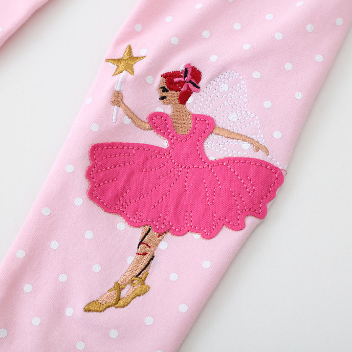 Girls leggings with enchanting ballet appliqués Mune Fashion