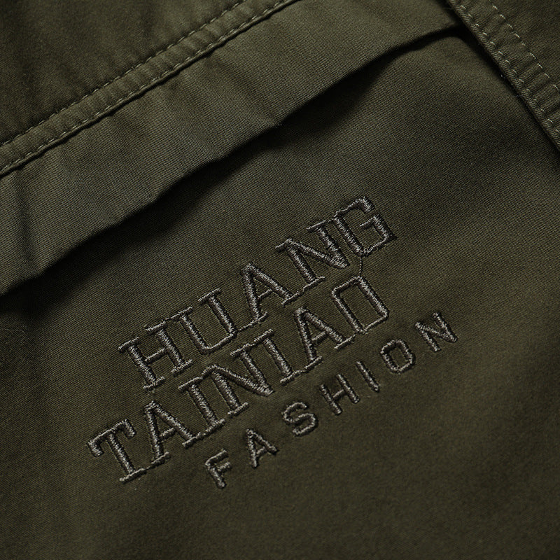 Men's Canvas Military Parka with Teddy Lining, Hood, and Multifunctional Pockets Mune Fashion