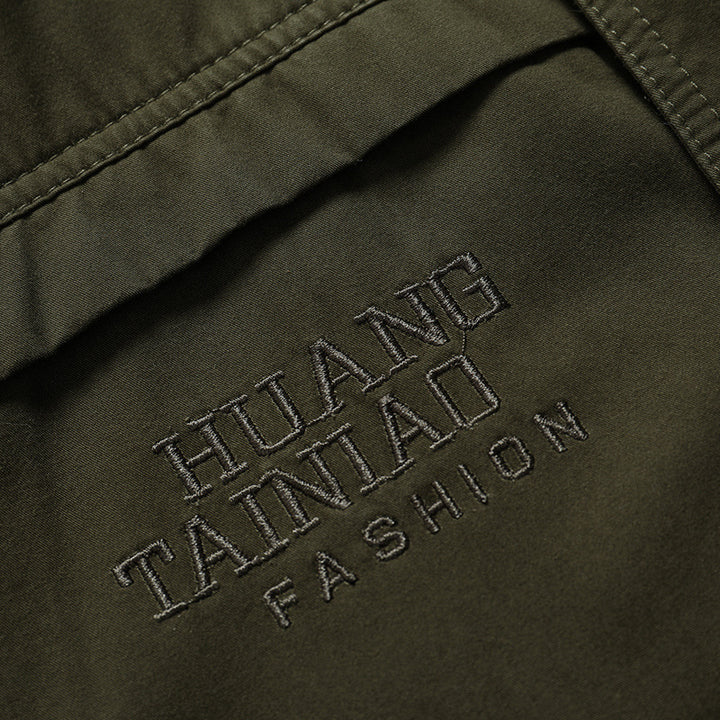 Men's Canvas Military Parka with Teddy Lining, Hood, and Multifunctional Pockets Mune Fashion