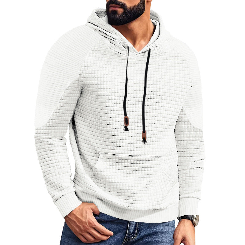 Men's hoodie with square structure, raglan sleeves, and kangaroo pocket Mune Fashion
