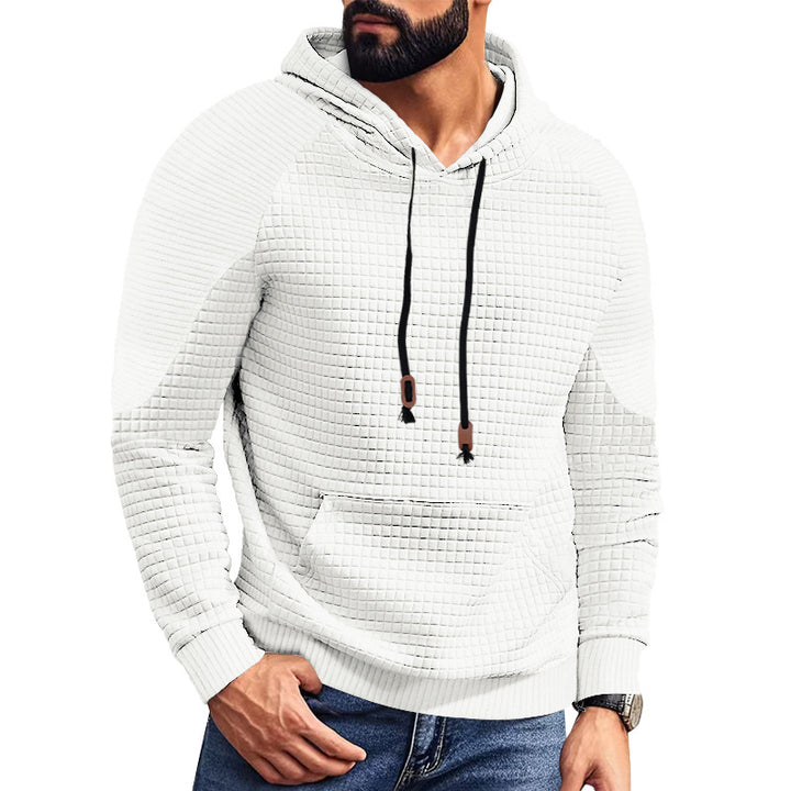 Men's hoodie with square structure, raglan sleeves, and kangaroo pocket Mune Fashion