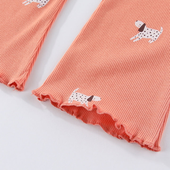 Girls leggings with cheerful dog pattern Mune Fashion