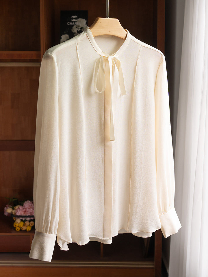Ladies Noble Blouse with Bow Detail Mune Fashion