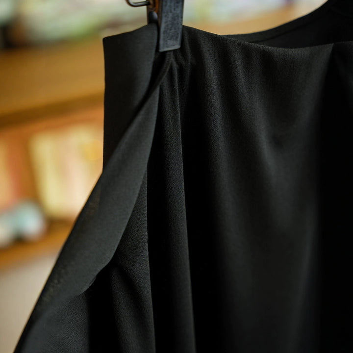 Ladies Flowing Maxi Skirt with Asymmetric Hem Mune Fashion