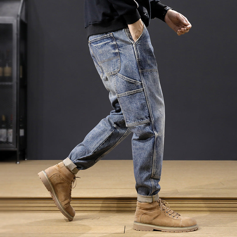 Men's Comfortable Cargo Jeans Mune Fashion