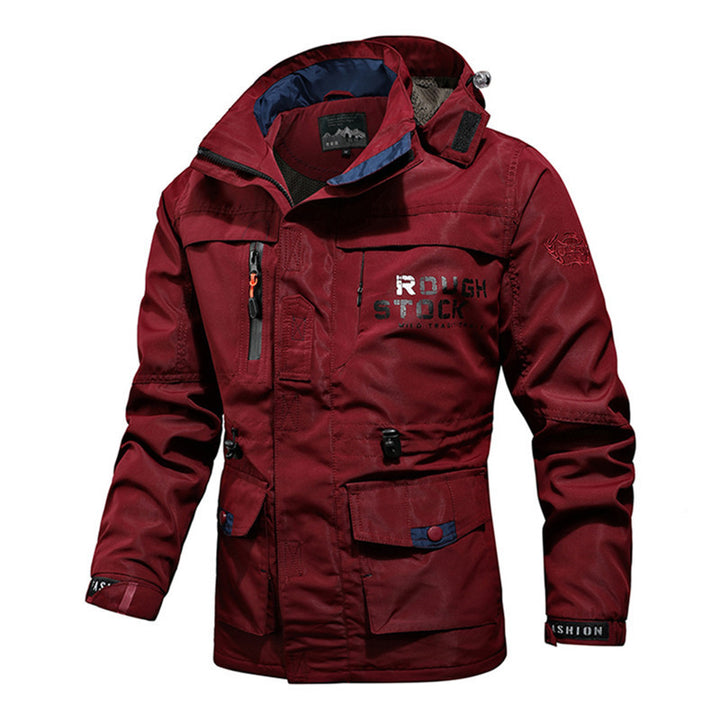 Men's water-repellent field parka with mesh inner lining, multifunction pockets and drawstring Mune Fashion