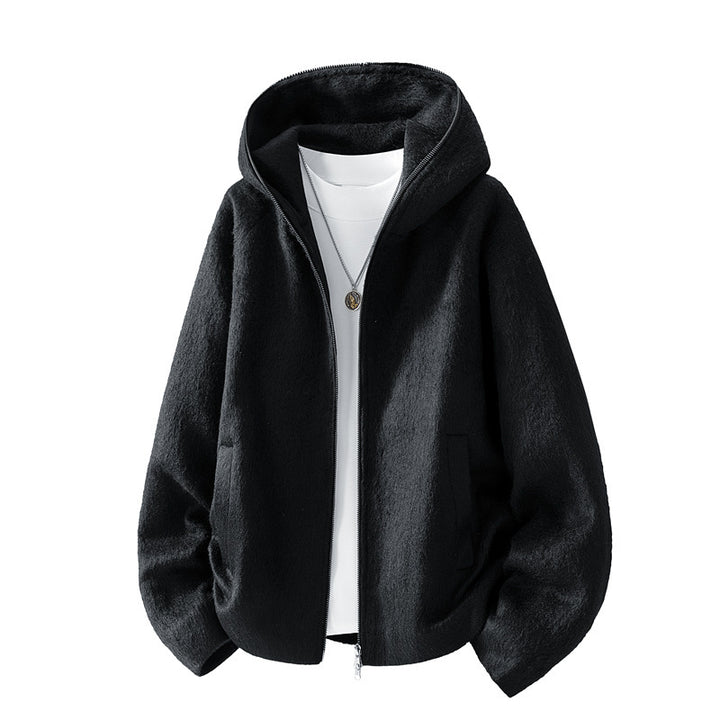 Men's Comfortable Fleece Jacket with Hood Mune Fashion