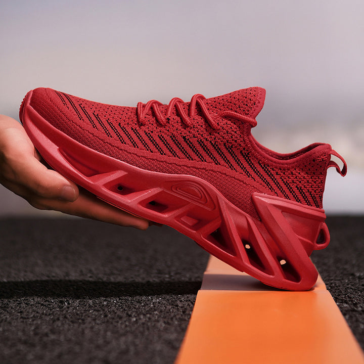 Men's lightweight breathable knit sneakers with cushioned ergonomic outsole Mune Fashion
