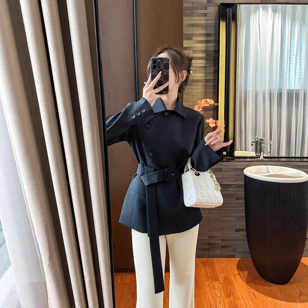 Women's Stylish Blazer with Belt Mune Fashion