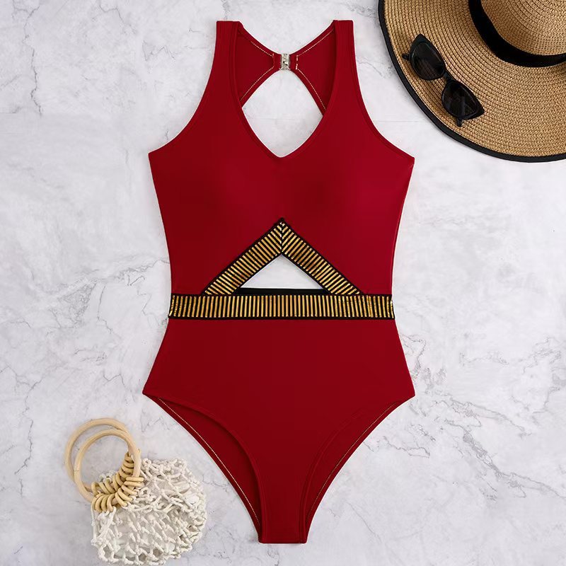 Women's bikini set with braided skirt and versatile triangle design Mune Fashion