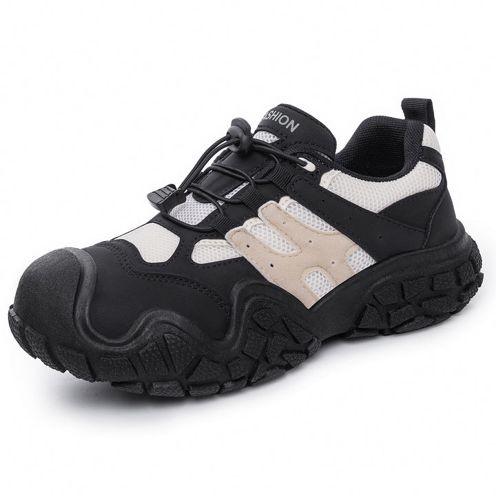 Unisex nan robust Outdoor-Chunky-Sneaker with reinforced toe cap, quick lace-up closure and grippy profile sole Mune Fashion
