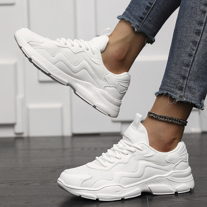 Unisex nan Platform Sneaker with breathable mesh upper material, padded heel cap and profiled rubber sole Mune Fashion