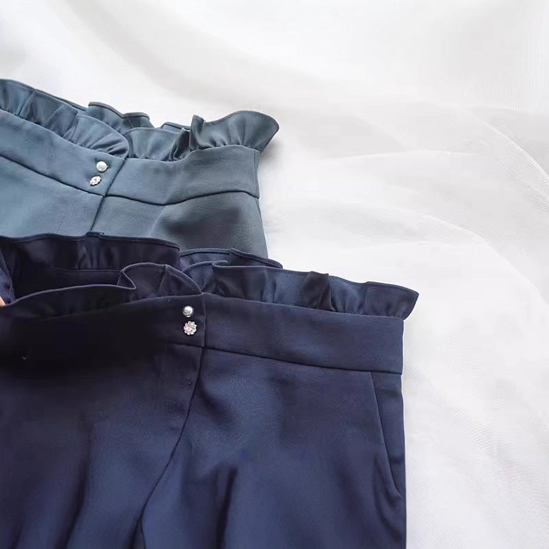 Ladies Elegant Blouse with Ruffle Details Mune Fashion