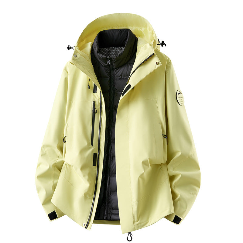 Men's waterproof outdoor jacket with removable fleece inner jacket Mune Fashion